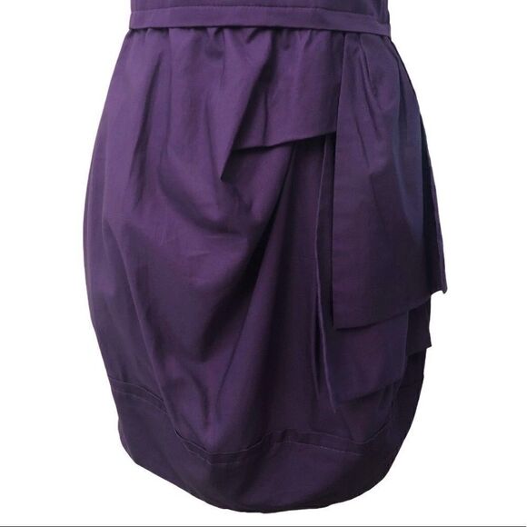 Marc by Marc Jacobs Fiona Purple Cotton Bubble Hem Dress Size 6 - Picture 4 of 16